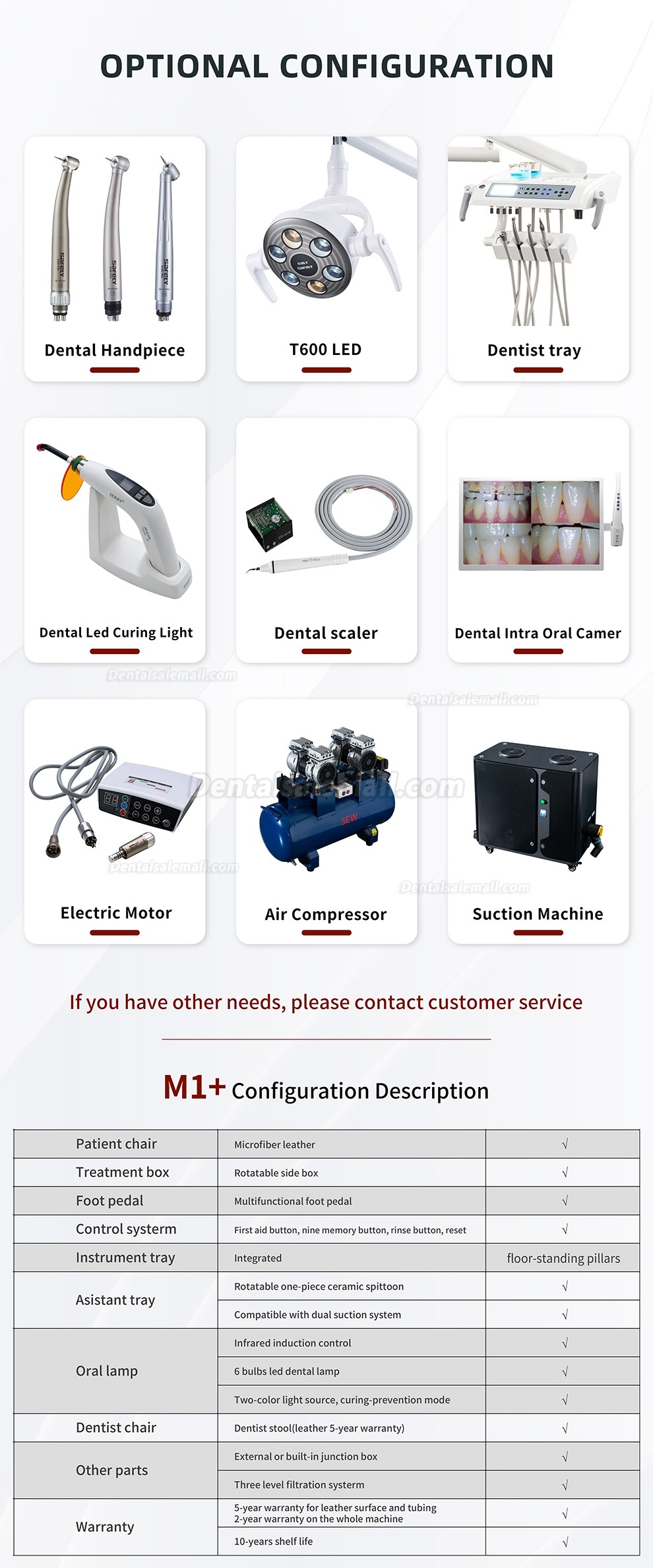 Safety® M1+ Economical Dental Chair Unit Complete Dental Treatment Unit