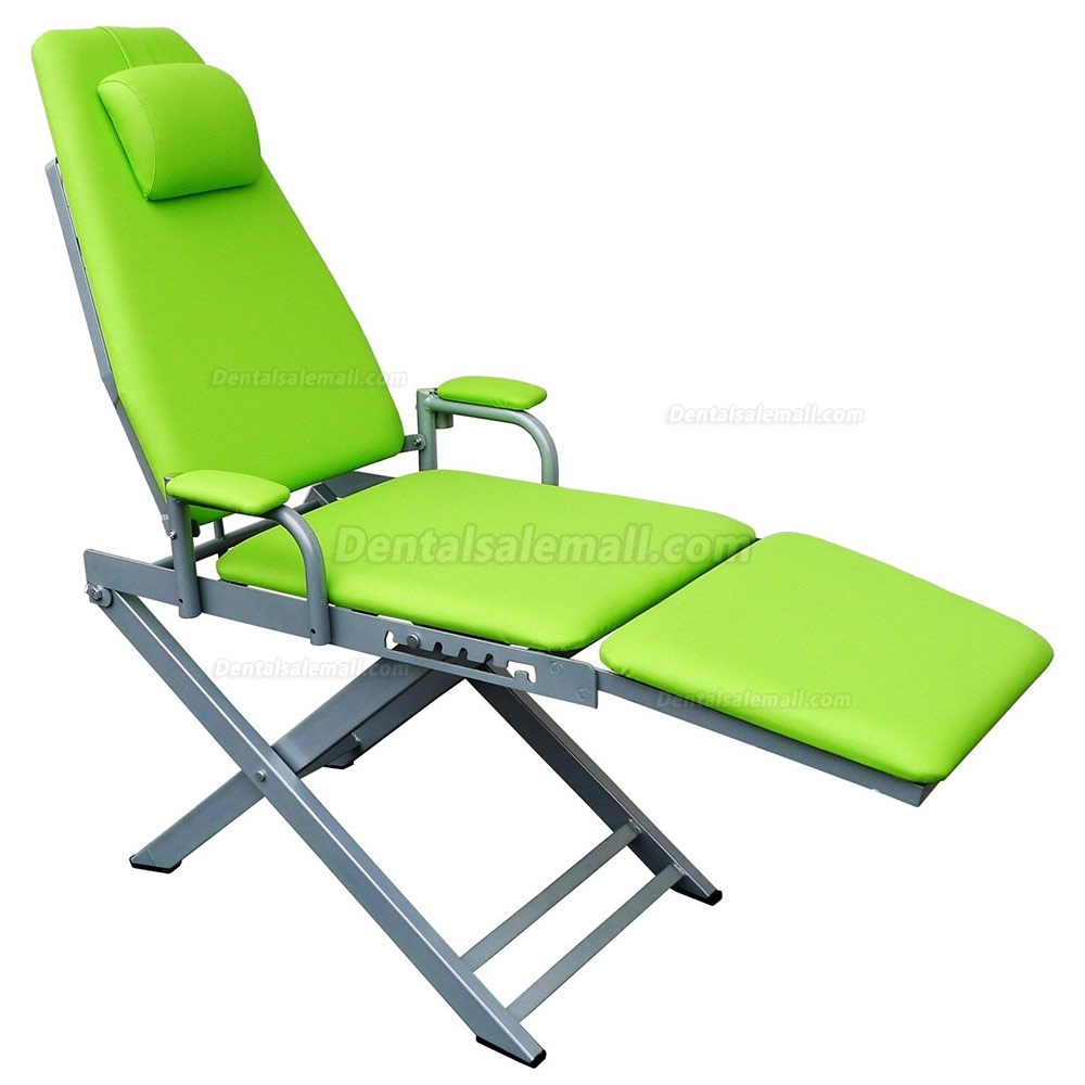 Portable Dental Mobile Chair with LED Lamp Waste Basin + Dental Turbine Unit