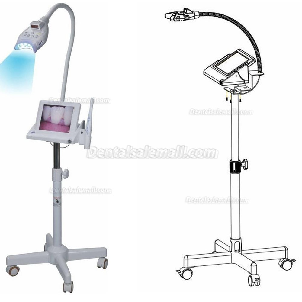 MLG® 8 inch LCD Monitor Teeth Whitening + Intraoral Camera M-86 Trolley-type With SD Card