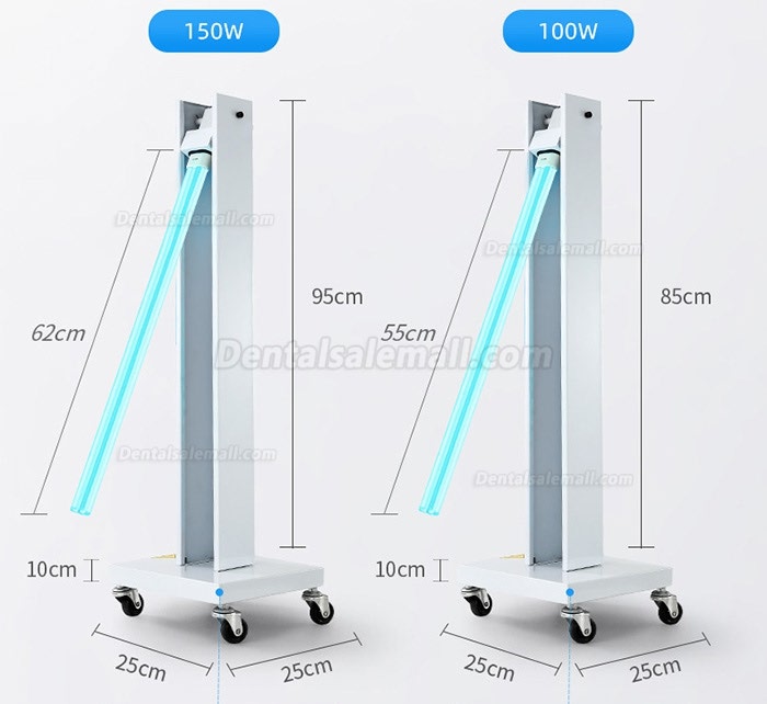 Mobile Trolley UV Sterilizer Disinfection Lamp Germicidal UV Sterilizing Light with Wheels