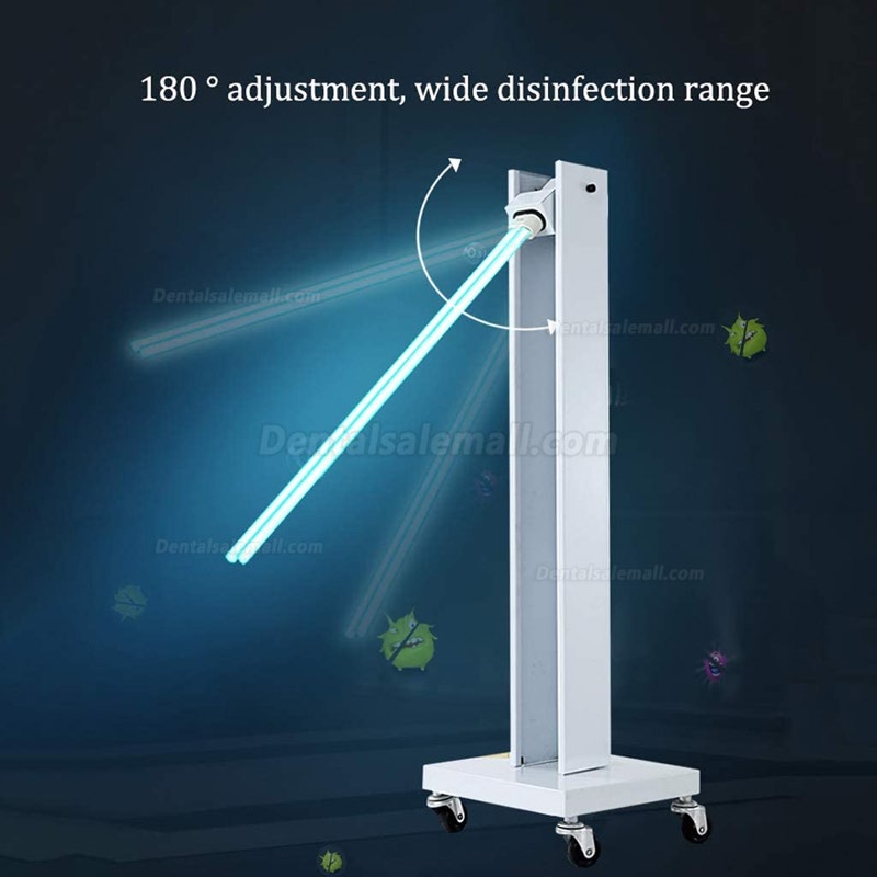 Mobile Trolley UV Sterilizer Disinfection Lamp Germicidal UV Sterilizing Light with Wheels