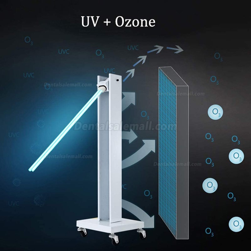 Mobile Trolley UV Sterilizer Disinfection Lamp Germicidal UV Sterilizing Light with Wheels