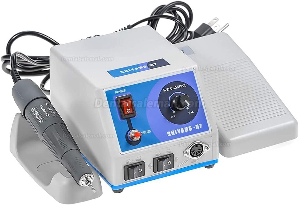 SHIYANG N7 Dental Micro Motor Polisher Machine + SDE-H102S 35K RPM Handpiece Compatible Marathon