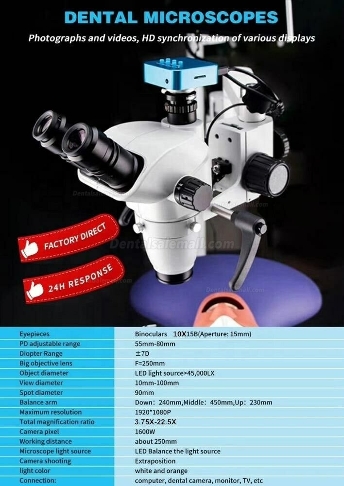 Dental Surgical Microscope with Camera Rood Canal Therapy for Dental Chair Unit