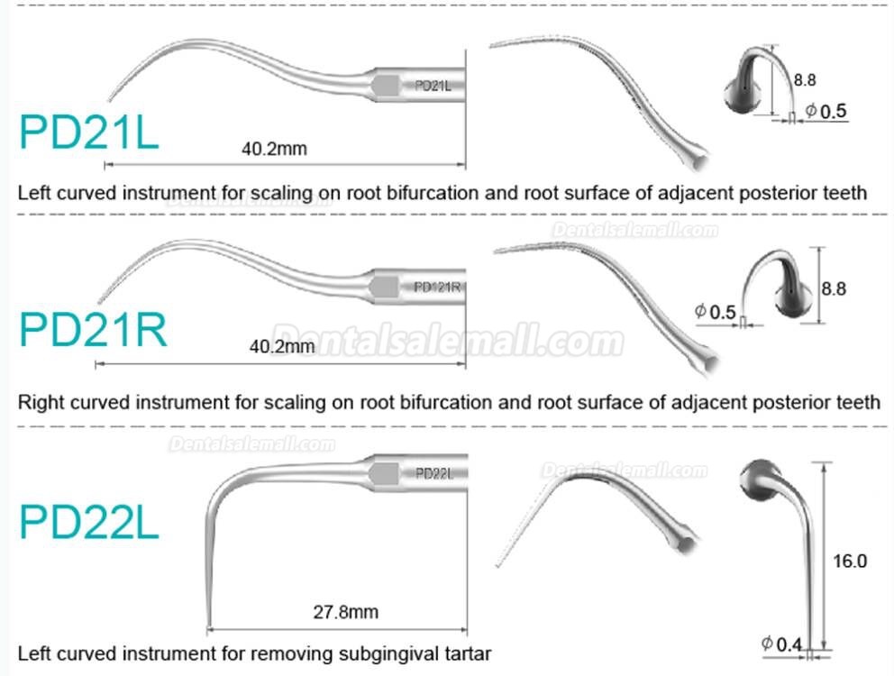 Refine Ultrasonic Scaler Tips P10 P11 P12 P14L P18 P20 P20L P20R P21 22 LR Fit Woodpecker EMS