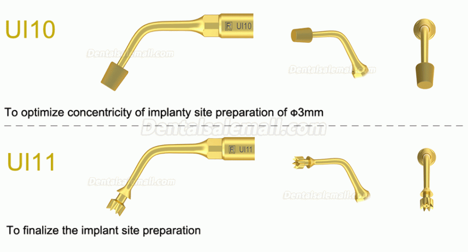 1Pcs Dental Piezosurgery Surgery Tips For Bone Cutting Sinus lifting Implant Ul6 UI7 UI8 UI9 UI10 UI11 Fit Mectron Woodpecker