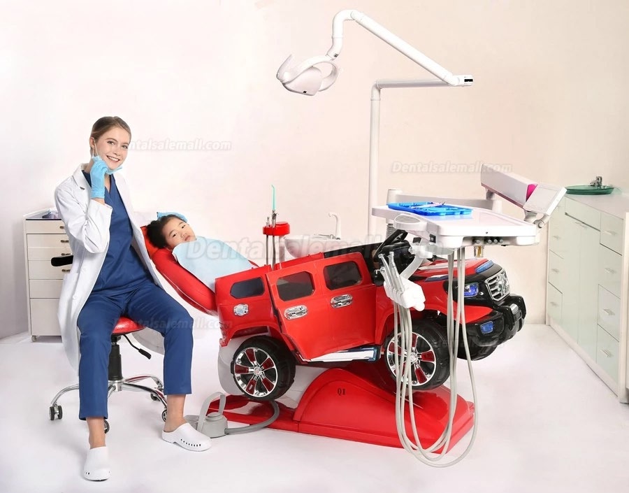 Lovely Car Design Pediatric Dental Chair Dental Chair Unit for Kids CE Approved Q1