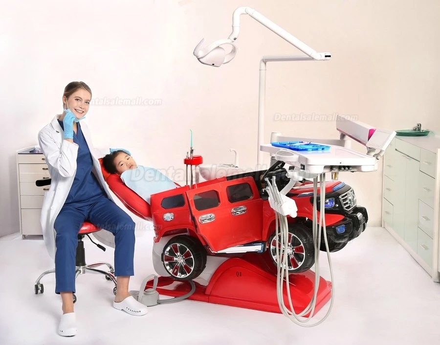 Lovely Car Design Pediatric Dental Chair Dental Chair Unit for Kids CE Approved Q1