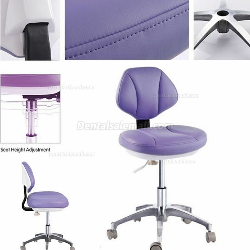 Microfiber Leather Medical Dental Dentist's Chair Doctor's Stool Mobile Chair CE