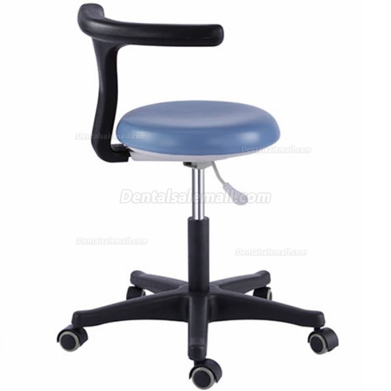 Dental Medical Office Stools Assistant's Stool Adjustable Nurse Chair PU Leather