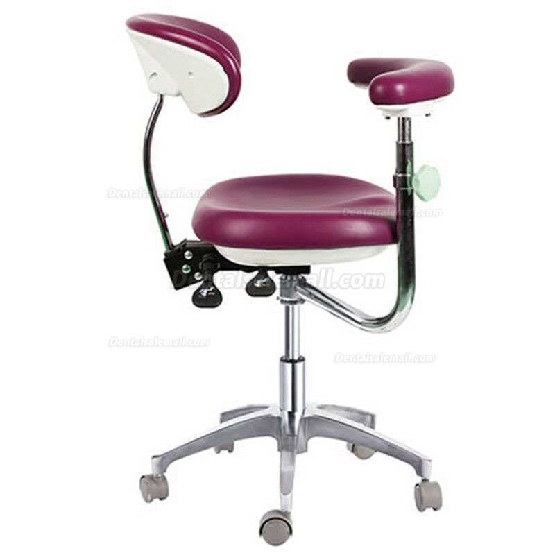 PU Leather Dental Medical Chair Doctor's Stool Nurse's Chair Adjustable QY600-1