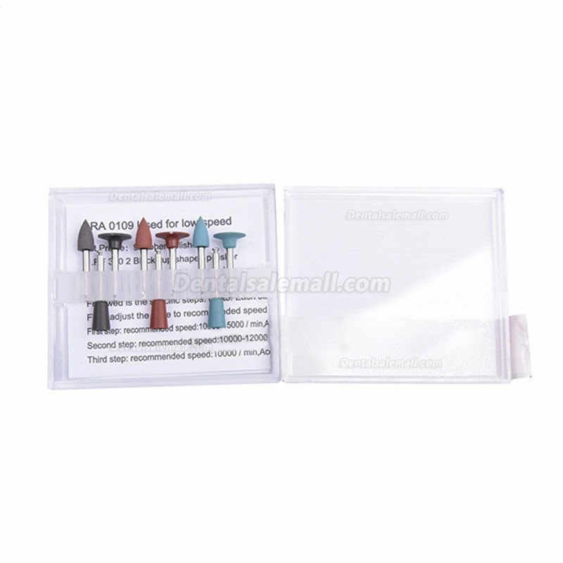 5 Boxes Dental Lab Silicon Polishing Burs Kit For Amalgam Tips Cups 2.35MM RA0109