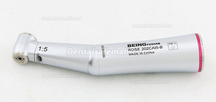 BEING Dental 1:5 Fiber Optic Contra Angle Handpiece Inner Water 1.6mm Red Ring