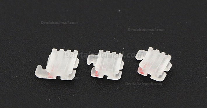 Dental Orthodontic Ceramic Brackets Braces Slot Roth 022 345 Hooks