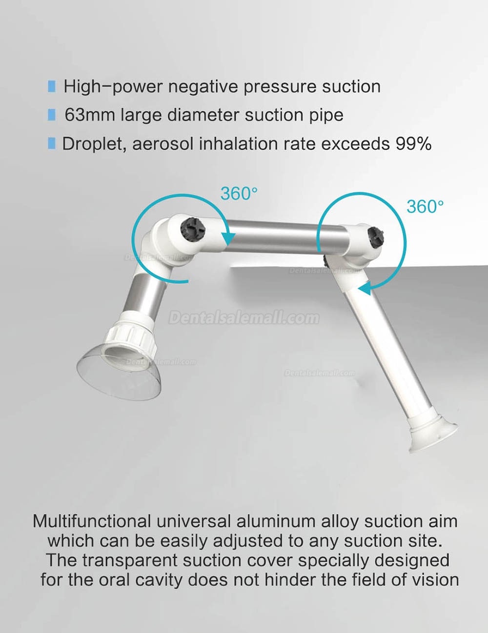 RUIWAN Dental External Aerosol Suction Unit Machine with UV Disinfection RD90