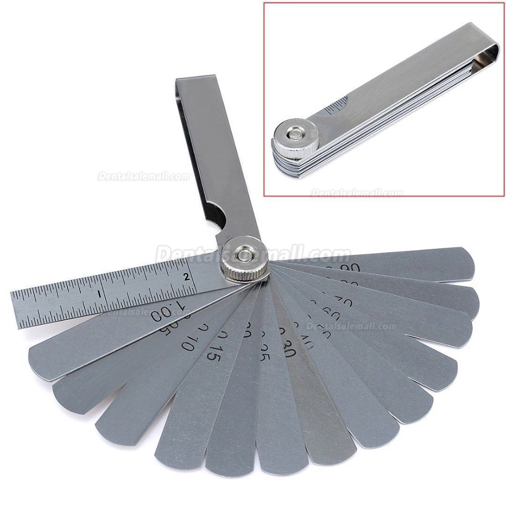 Dental Orthodontic Interproximal Enamel Reduction IPR Gauge Ruler 0.05-1.00 mm