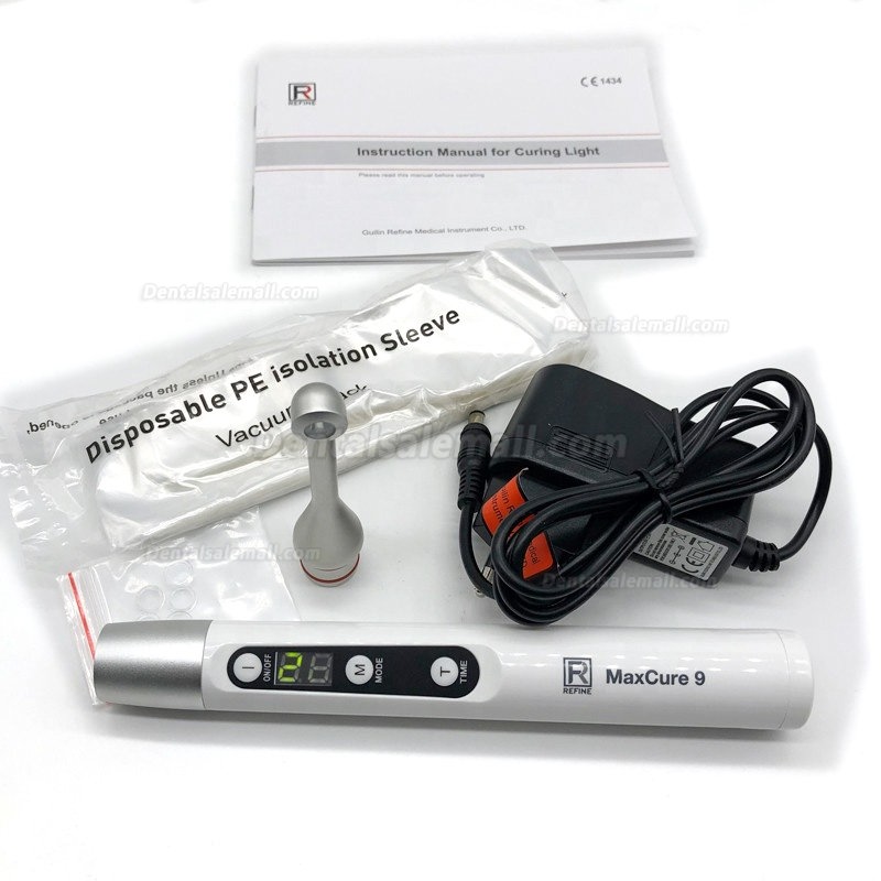 Refine MaxCure9 1 Second Dental LED Curing Light Broad-spectrum