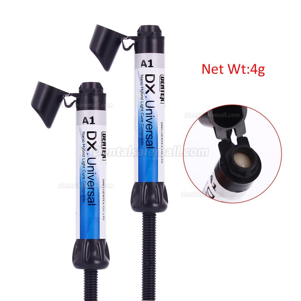 5 Pcs Dental Light Curing Composite Resin Refill Syringe Dentex A1 A2 A3 A3.5 B1 B2