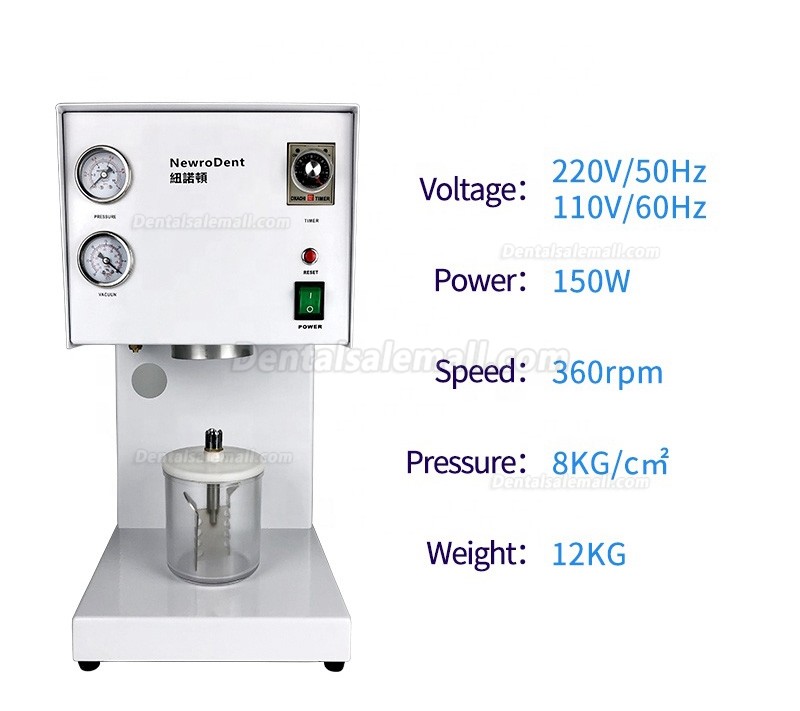S-901 Dental Lab Vacuum Mixer Mixing Machine With Two Mixing Cups