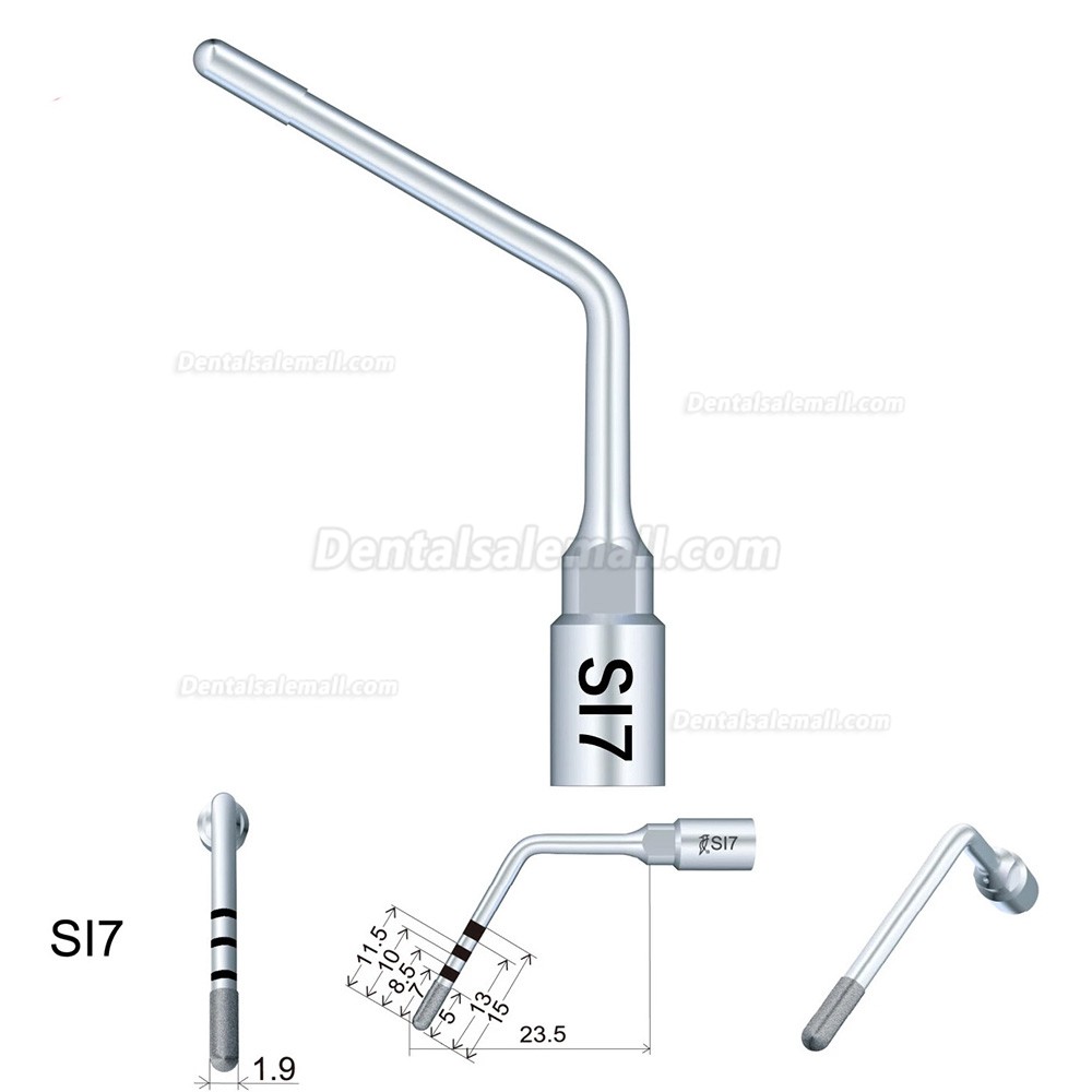 6Pcs/Kit Woodpecker Implant Preparation Tips Kit Sl1 SI2 SI5 SI7 S18 S19