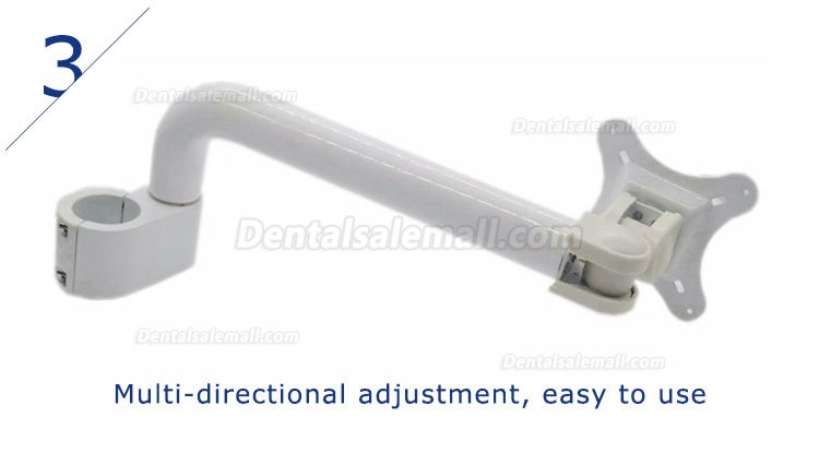 Standard Dental Oral LCD Monitor Post Mounted Intraoral Camera Holder Mount Metal Arm