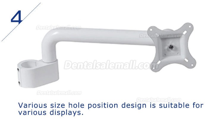 Standard Dental Oral LCD Monitor Post Mounted Intraoral Camera Holder Mount Metal Arm