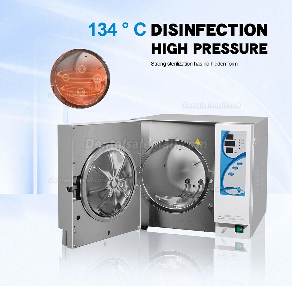 18-23L Automatic Dental Autoclave Steam Sterilizer Class N with Drying Function