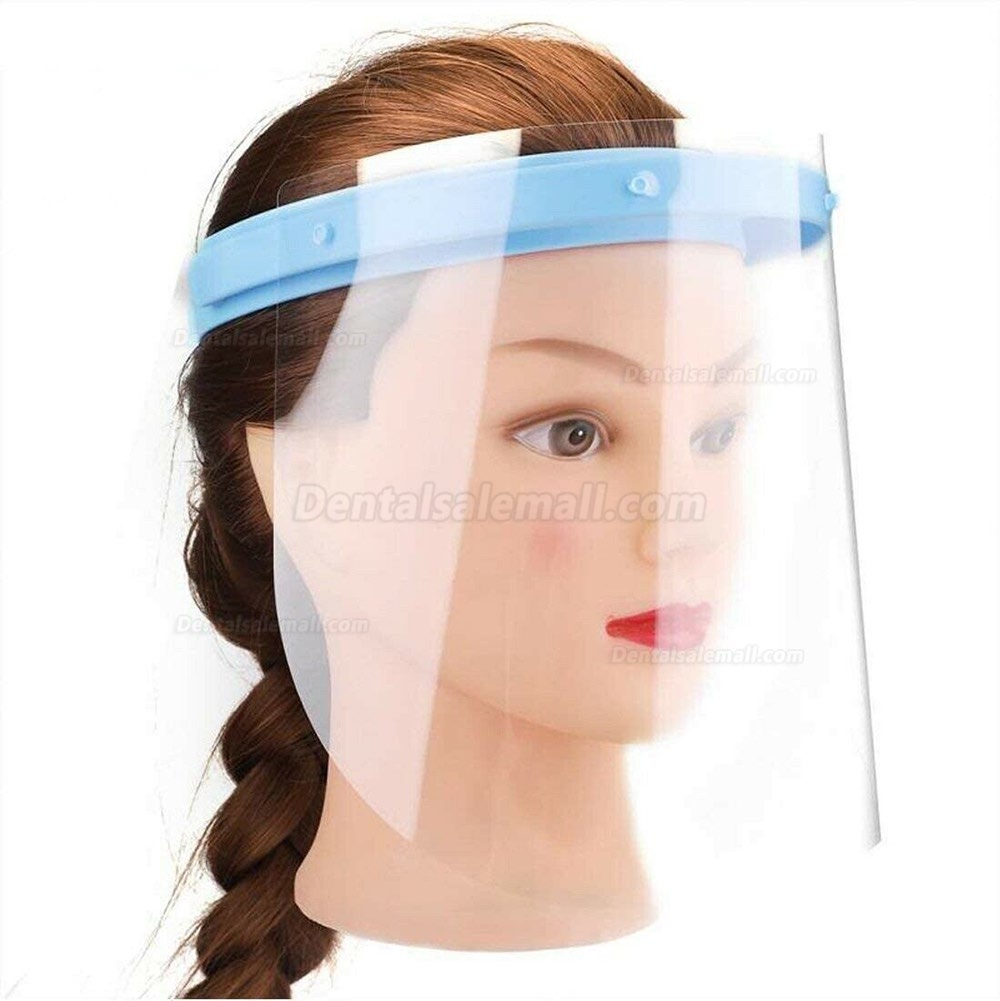 Anti-fog Adjustable Dental Full Face Shield with 10 Replaceable Plastic Film