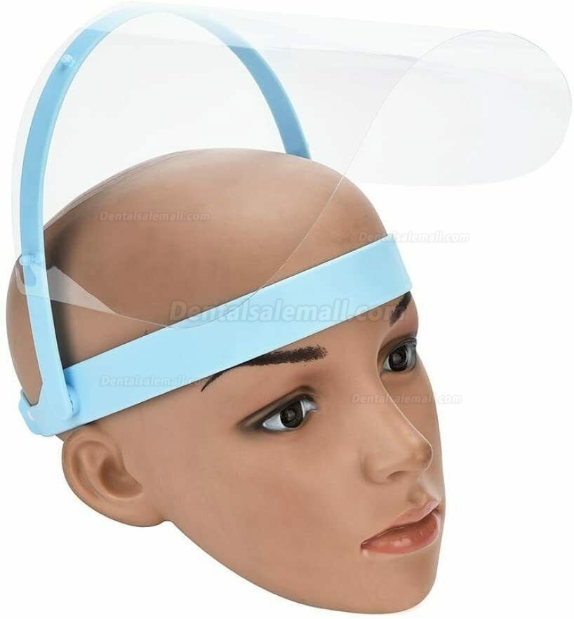 Anti-fog Adjustable Dental Full Face Shield with 10 Replaceable Plastic Film