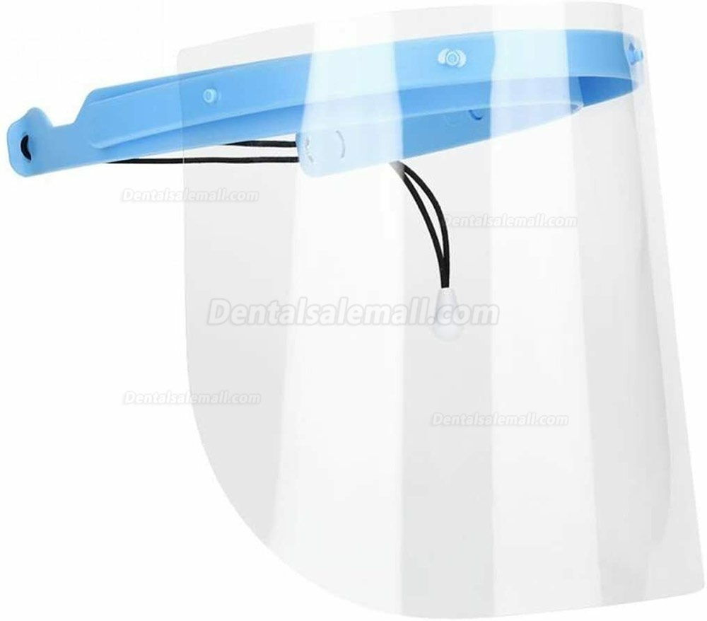 Anti-fog Adjustable Dental Full Face Shield with 10 Replaceable Plastic Film