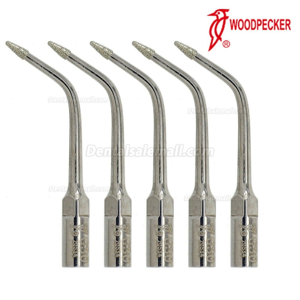 5Pcs/Lot Woodpecker Dental Scaler Tip Prepare Pits Fissures G30 Fit EMS PIEZON