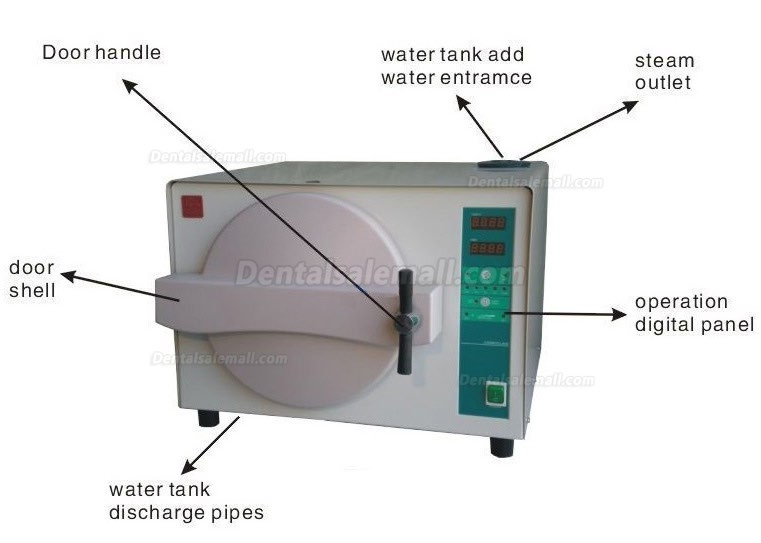 18L Dental Stainless Steel High Pressure Steam Autoclave Sterilizer 18L Dental Stainless Steel High Pressure Steam Autoclave Sterilizer