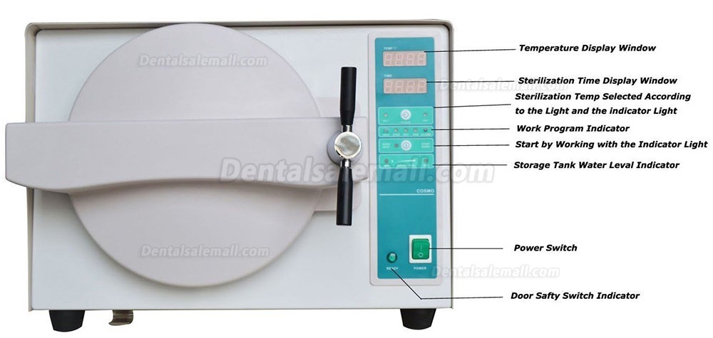 18L Dental Stainless Steel High Pressure Steam Autoclave Sterilizer