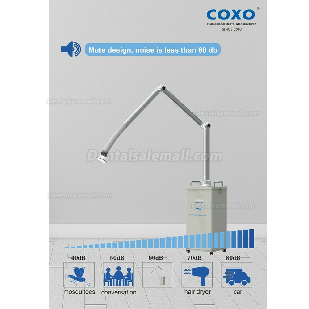 Upgrade COXO Dental Extraoral Aerosol Suction Unit UV Droplets Remover CE FDA