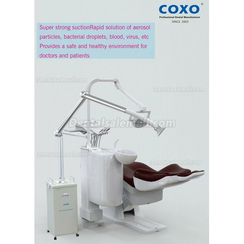 Upgrade COXO Dental Extraoral Aerosol Suction Unit UV Droplets Remover CE FDA
