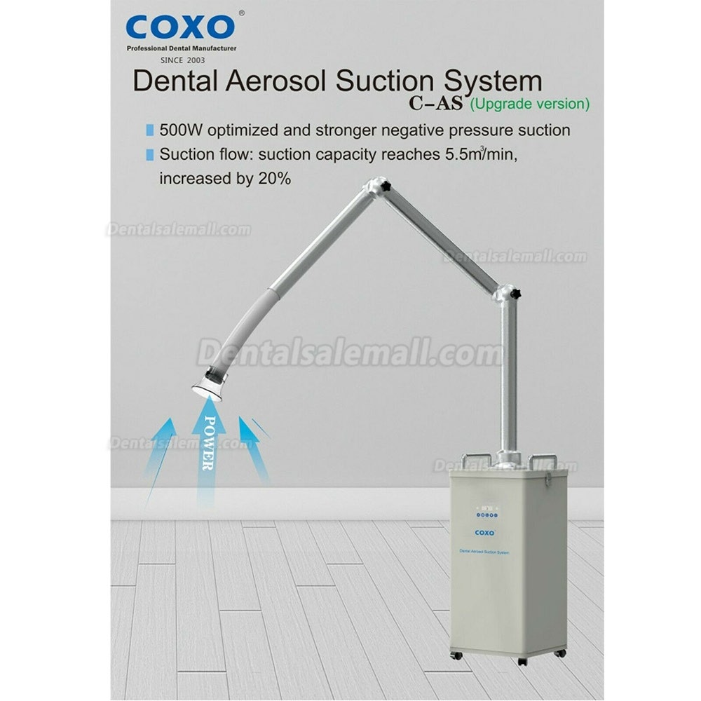 Upgrade COXO Dental Extraoral Aerosol Suction Unit UV Droplets Remover CE FDA