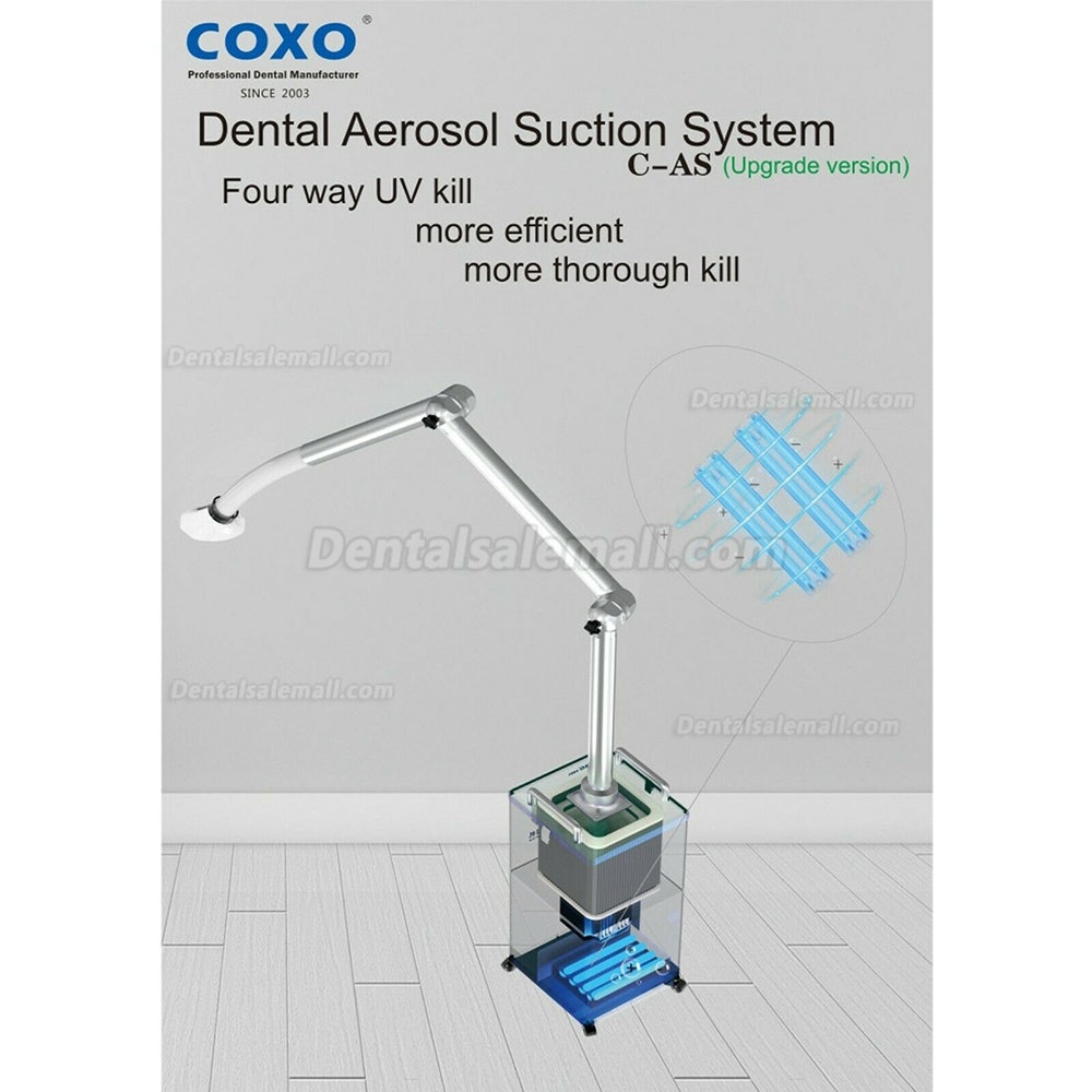 Upgrade COXO Dental Extraoral Aerosol Suction Unit UV Droplets Remover CE FDA