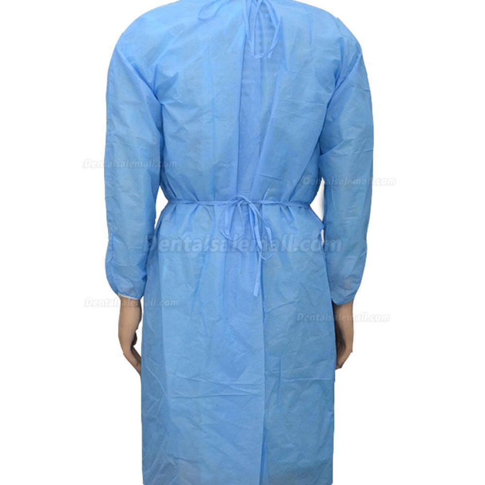 10pcs Disposable Bandage Coveralls Surgical Gown Dust-proof Isolation Clothes Labour Suit Non-woven Security Protection