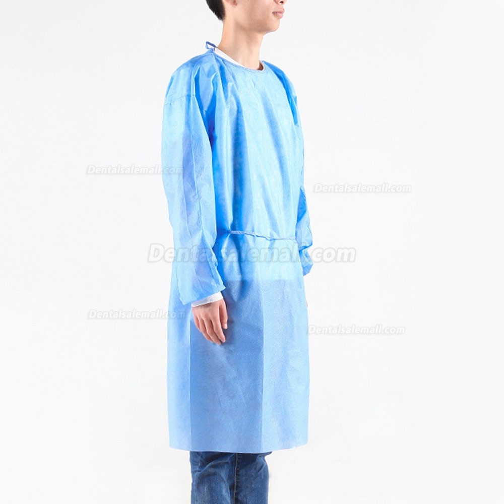 10pcs Disposable Bandage Coveralls Surgical Gown Dust-proof Isolation Clothes Labour Suit Non-woven Security Protection