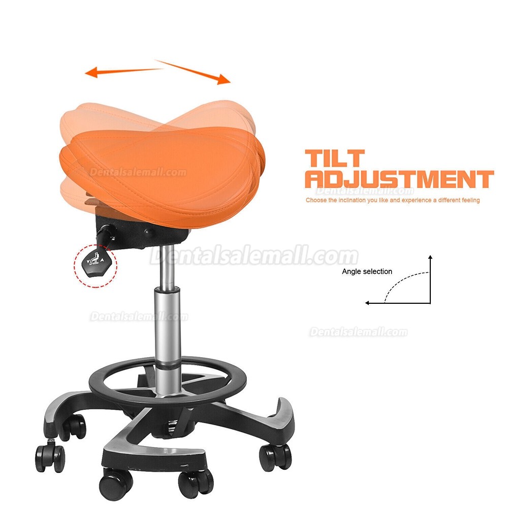 Ergonomic Dental Assistant Stool Two-part Saddle Chair Assistant ...
