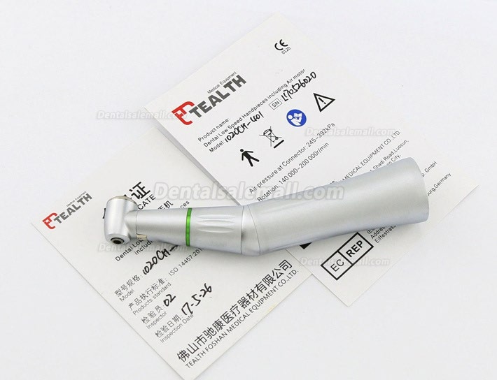 Tealth 1020CH-401 4:1 Reduction Push Button Inner Water Contra Angle Handpiece