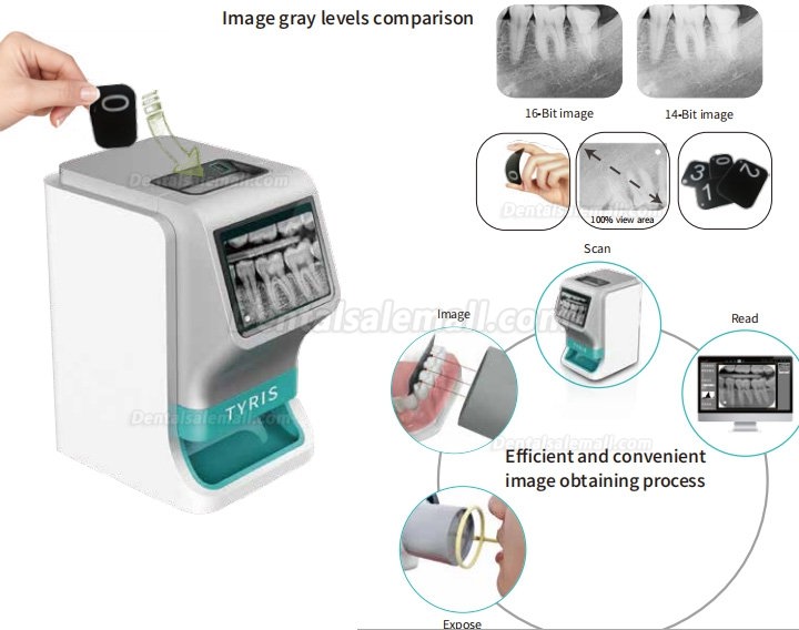 TYRIS TR-200 Dental Intraoral Image Plate Scanner PSP X Ray Scanner Touch Screen TYRIS TR-200 Dental Intraoral Image Plate Scanner PSP X Ray Scanner Touch Screen