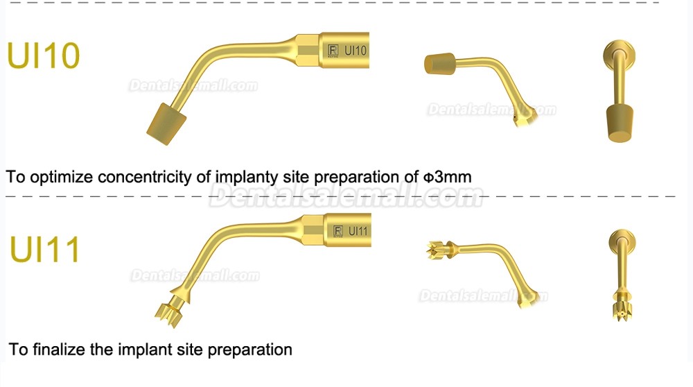 1Pcs Dental Piezosurgery Tips For Bone Cutting Sinus lifting Implant Ul1 UI2 UI3 UI4 UI5 Dental Surgery Tip Fit Mectron Woodpecker