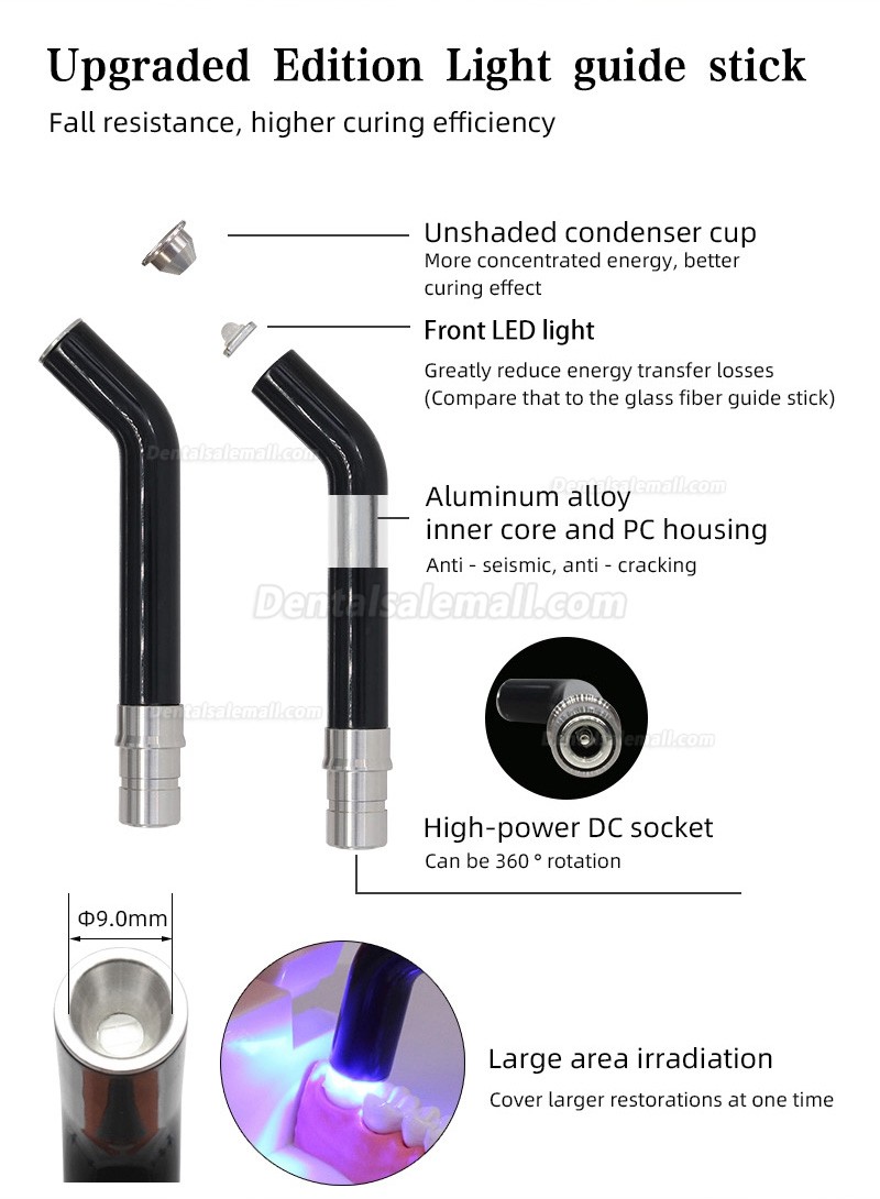 LY® Dental LED Wireless Curing Light 1500mw 5 Color