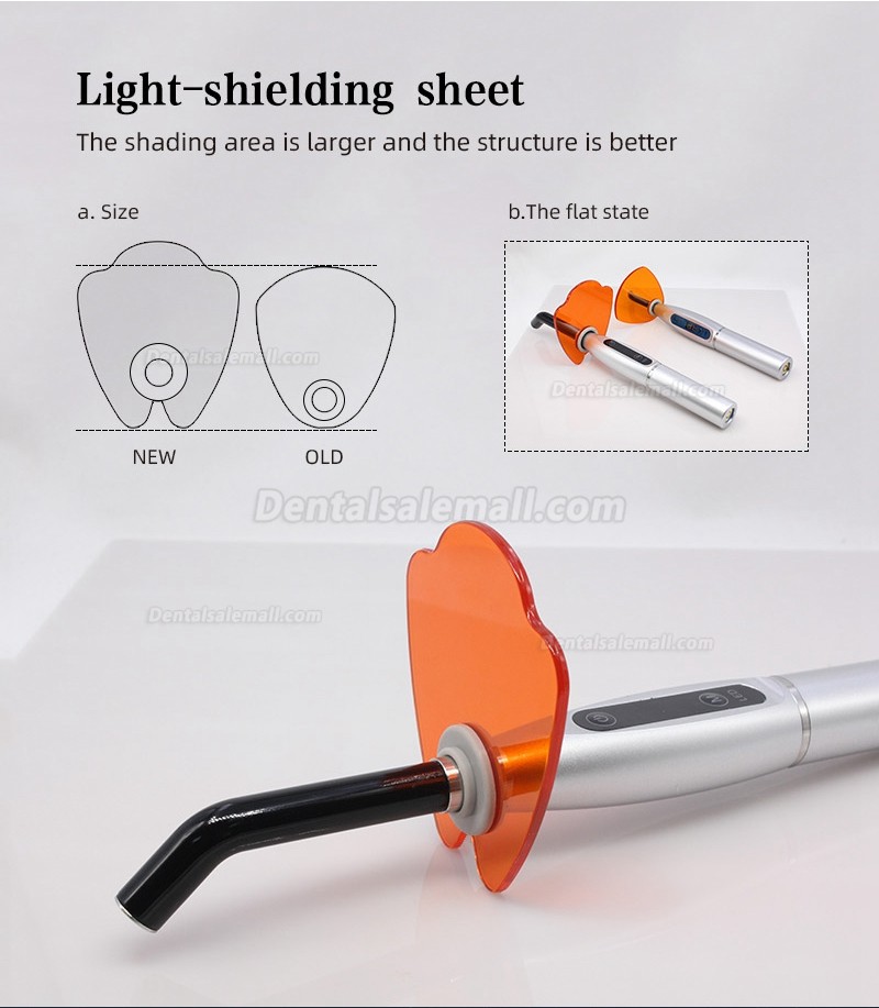 LY® Dental LED Wireless Curing Light 1500mw 5 Color