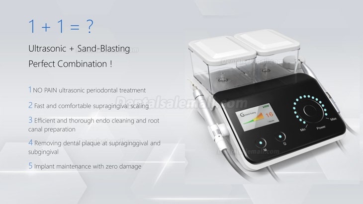 Vrn Q6 Dental Ultrasonic Scaler + Air Polisher No-Pain Ultrasonic Periodontal Treatment