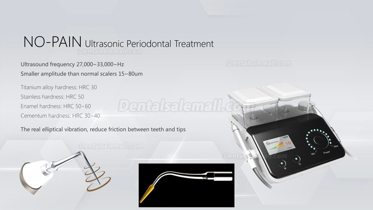 Vrn Q6 Dental Ultrasonic Scaler + Air Polisher No-Pain Ultrasonic Periodontal Treatment