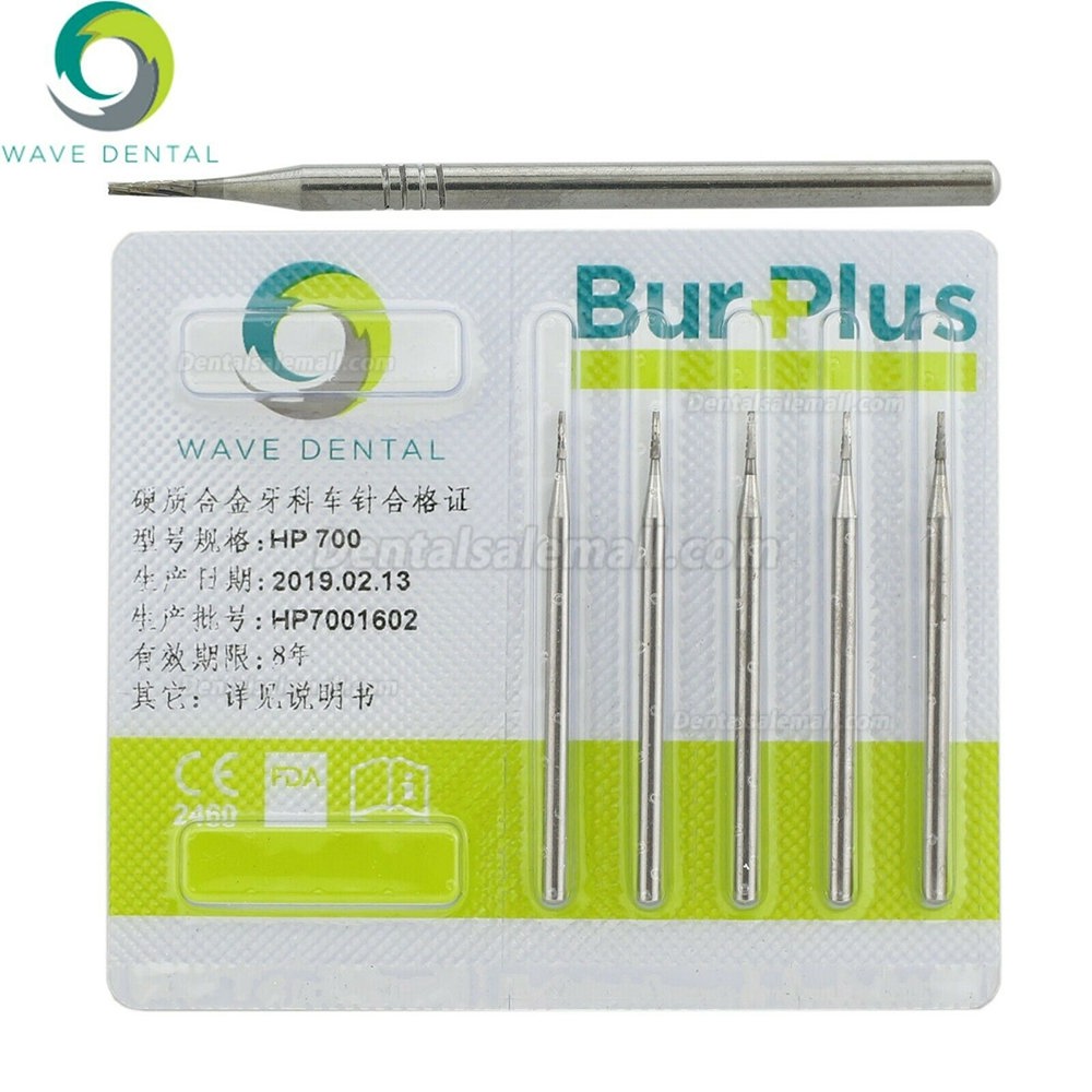 5 Packs Wave Dental Carbide Burs For Low Speed Straight Handpiece HP 698 699 701 703 704 Prima