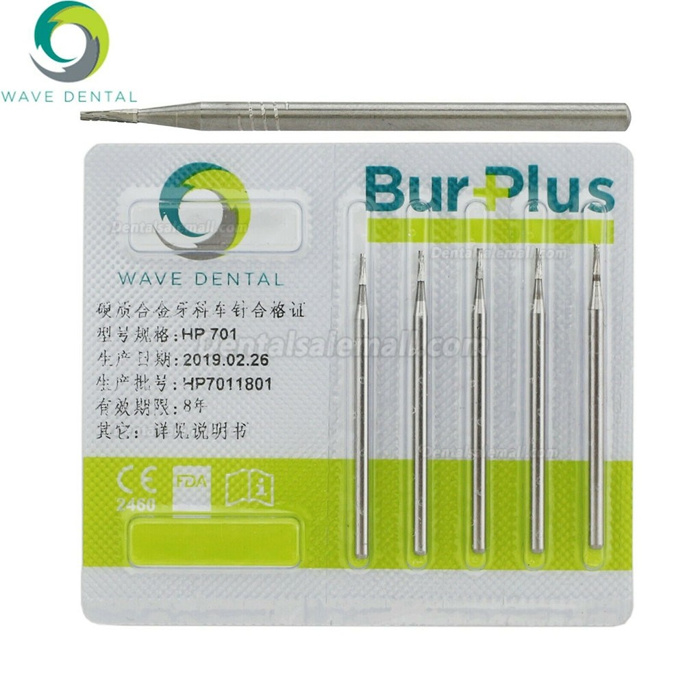 5 Packs Wave Dental Carbide Burs For Low Speed Straight Handpiece HP 698 699 701 703 704 Prima