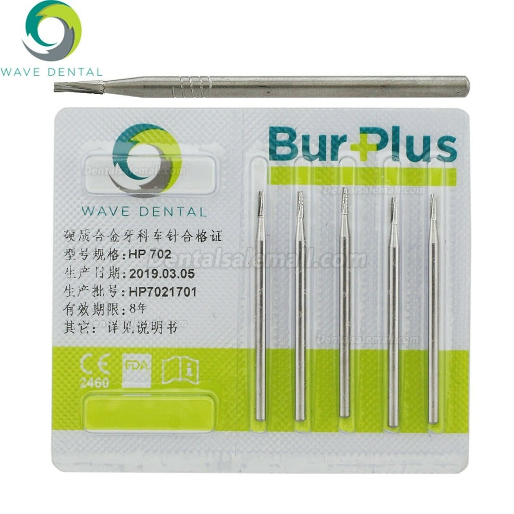 5 Packs Wave Dental Carbide Burs For Low Speed Straight Handpiece HP 698 699 701 703 704 Prima